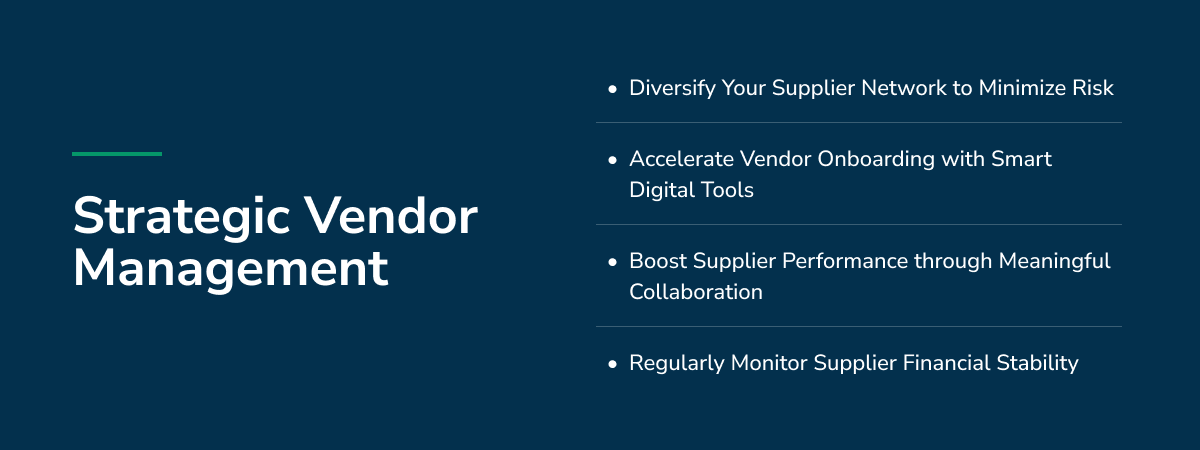 Strategic Vendor Management